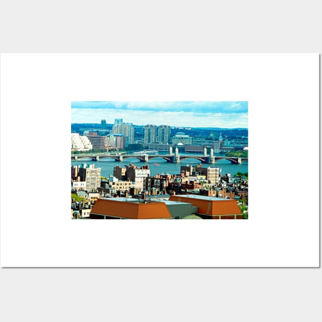 Longfellow Bridge and Boston Skyline Wall Art by bobmeyers